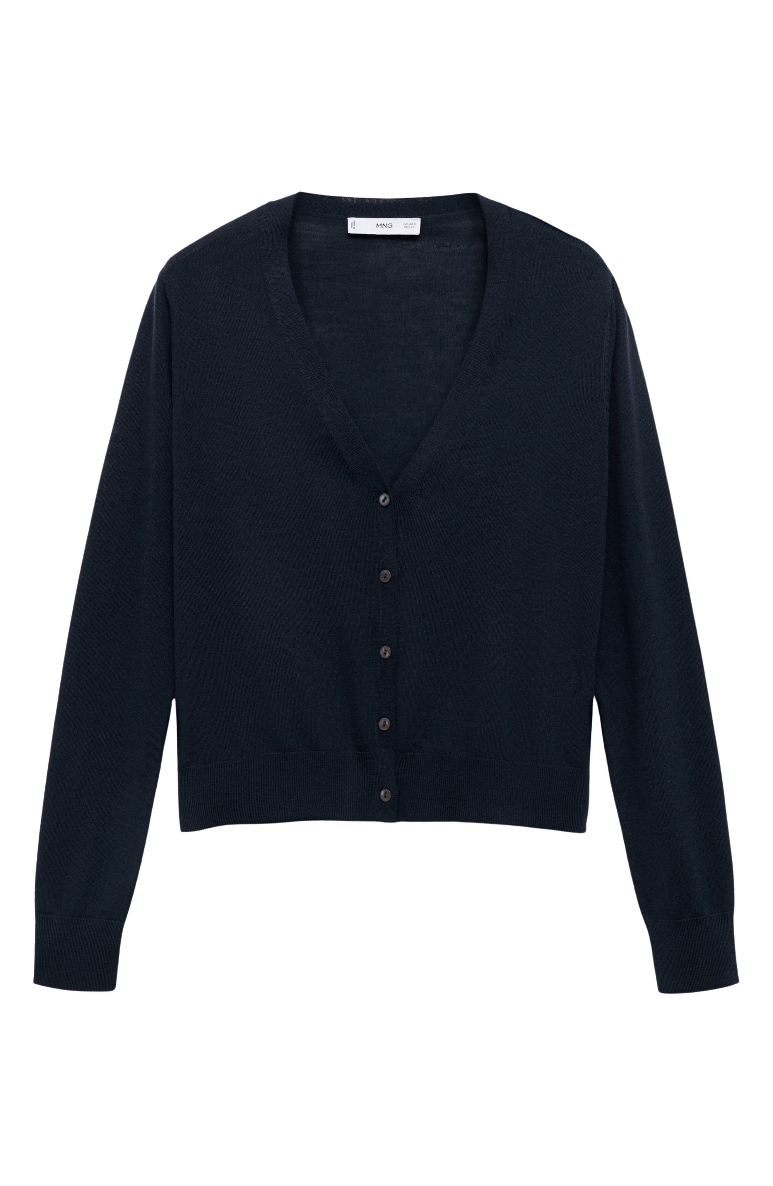 MANGO Selection V-Neck Wool Cardigan