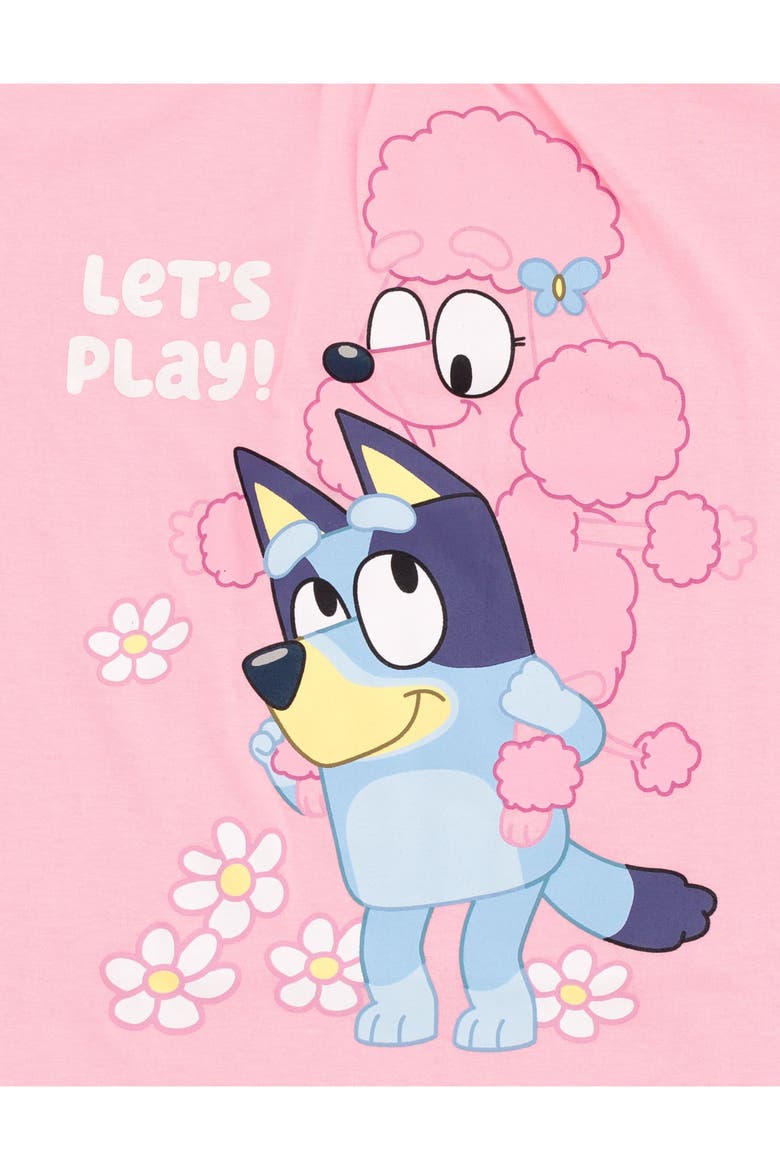 2-Piece T-Shirt and Skirt Set, Alternate, color, Pink Blue Bluey Coco