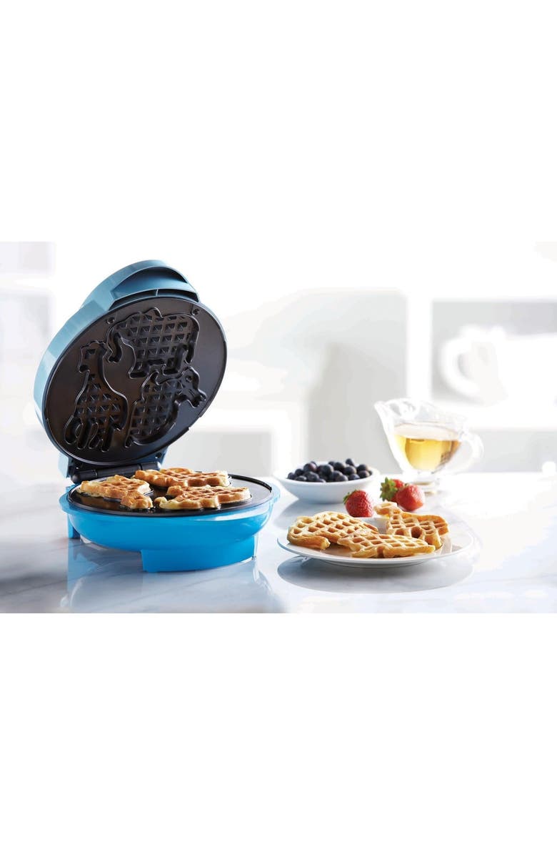 Brentwood Non-Stick Animal Shape Waffle Maker Machine, Alternate, color, Blue
