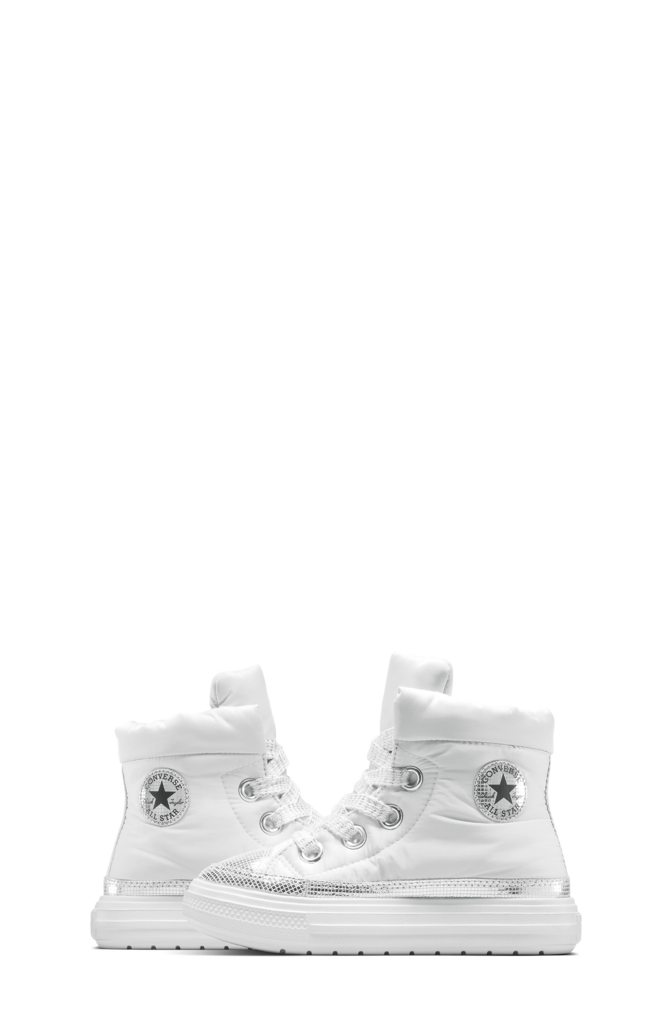 Converse Kids' Chuck Taylor<sup>®</sup> All Star<sup>®</sup> Elements High Top Sneaker, Alternate, color, Barely Grey/ Silver/ Black
