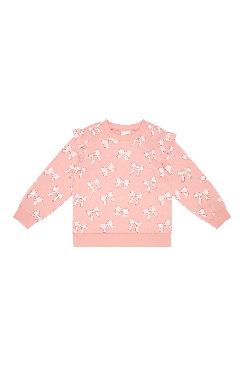 Kids' 2-Pack Sweatshirts, Alternate, color, PINK BOWS