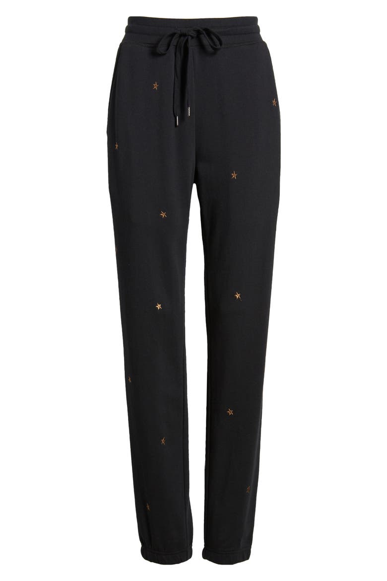 Kingston Star Embroidery Cotton Blend Joggers, Alternate, color, BRONZE STAR EMBROIDERY