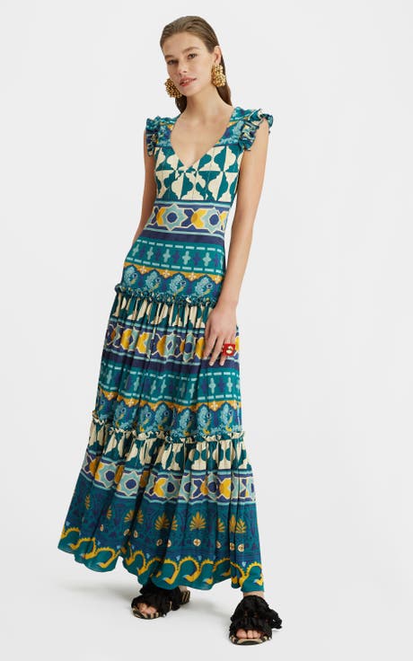 Pimento Dress Placée Casareale Barre' Emerald