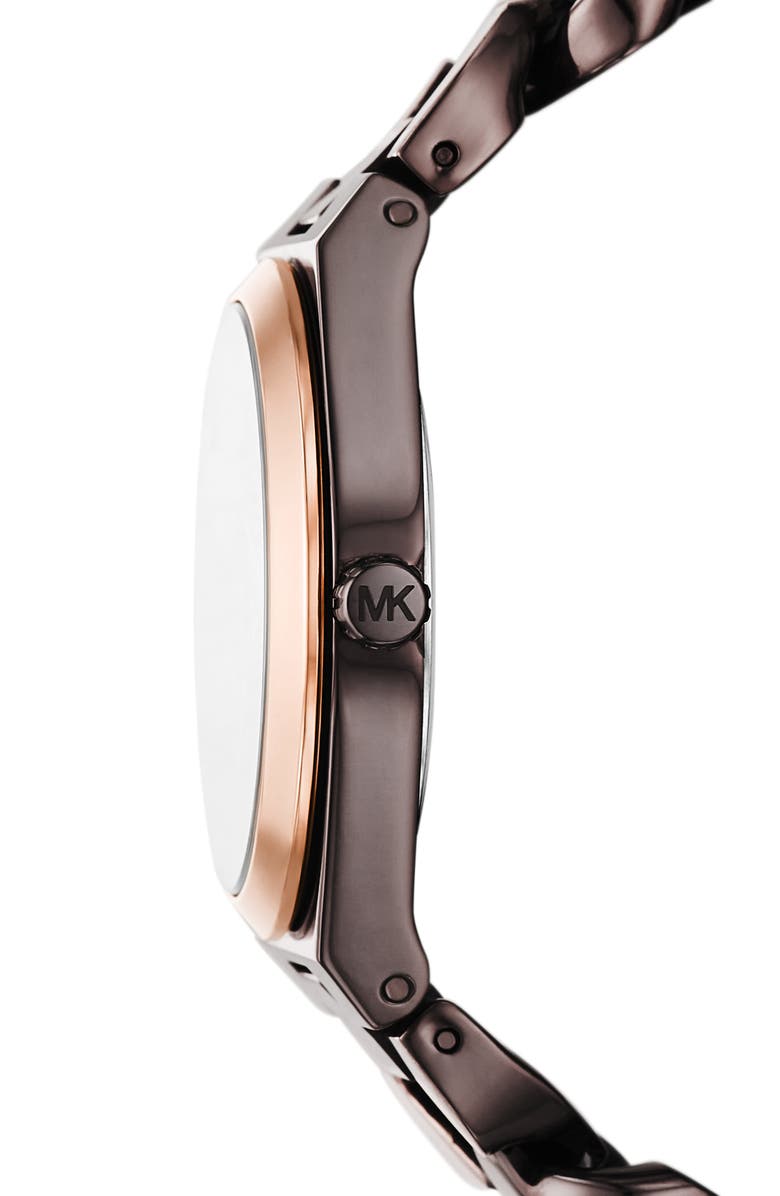 MICHAEL Michael Kors Lennox Three-Hand Quartz Bracelet Watch, 37mm, Alternate, color, 