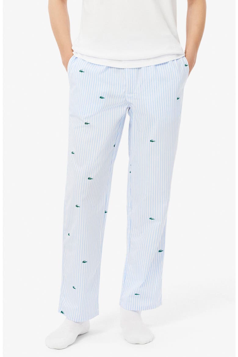 Monogram Stretch Cotton Pajama Pants, Main, color, EIP OVERVIEW/ WHITE-GREEN