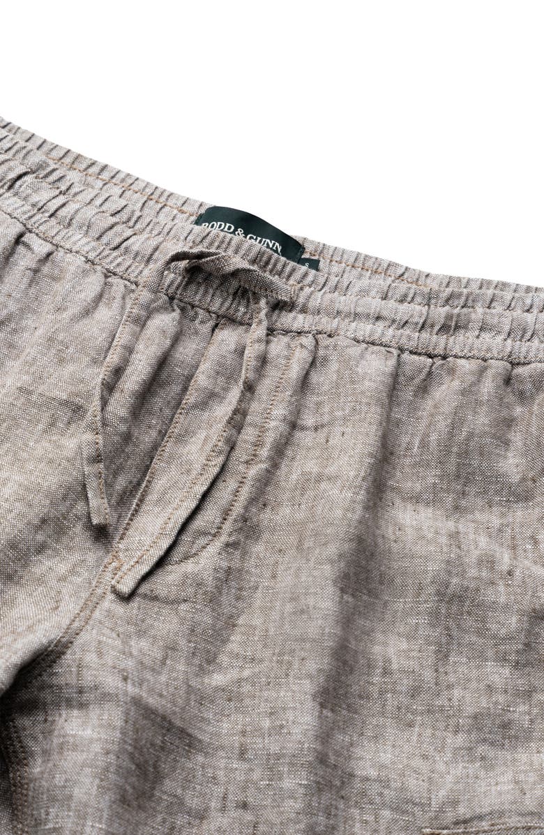 Rodd & Gunn Resort Slub Linen Drawstring Cargo Shorts, Alternate, color, 