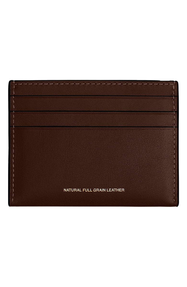 COACH Leather Card Case, Alternate, color, Maple