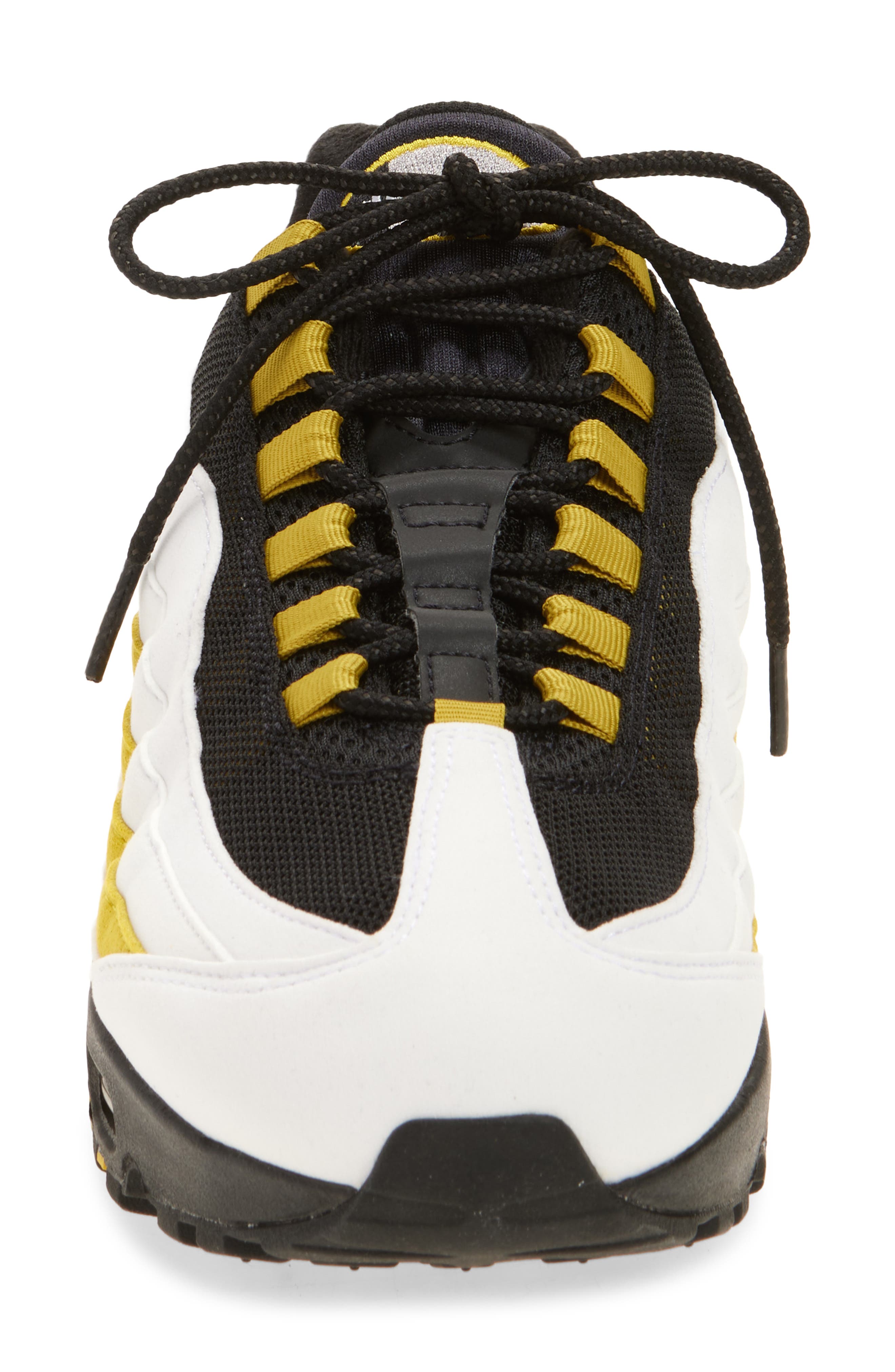 Nike Air Max 95 Sneaker, Alternate, color, White/ Black/ Saffron Quartz