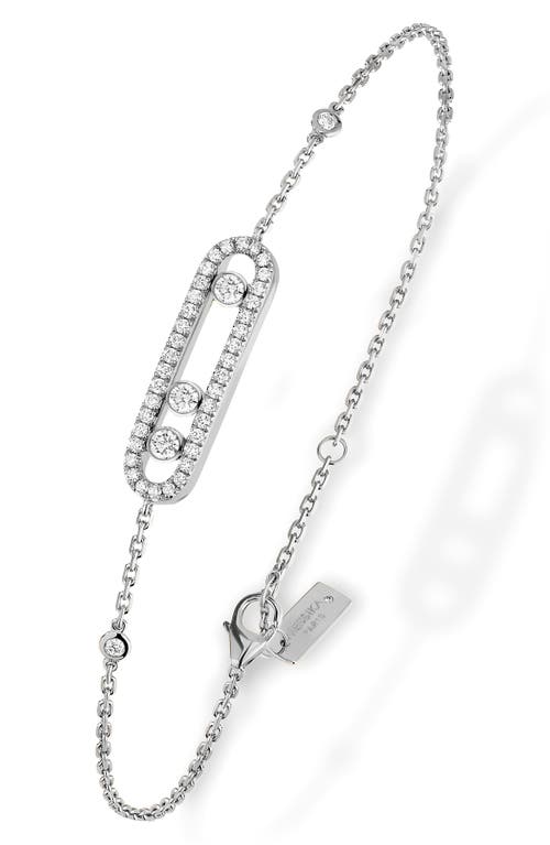 Messika Baby Pavé Move Diamond Bracelet In Gold