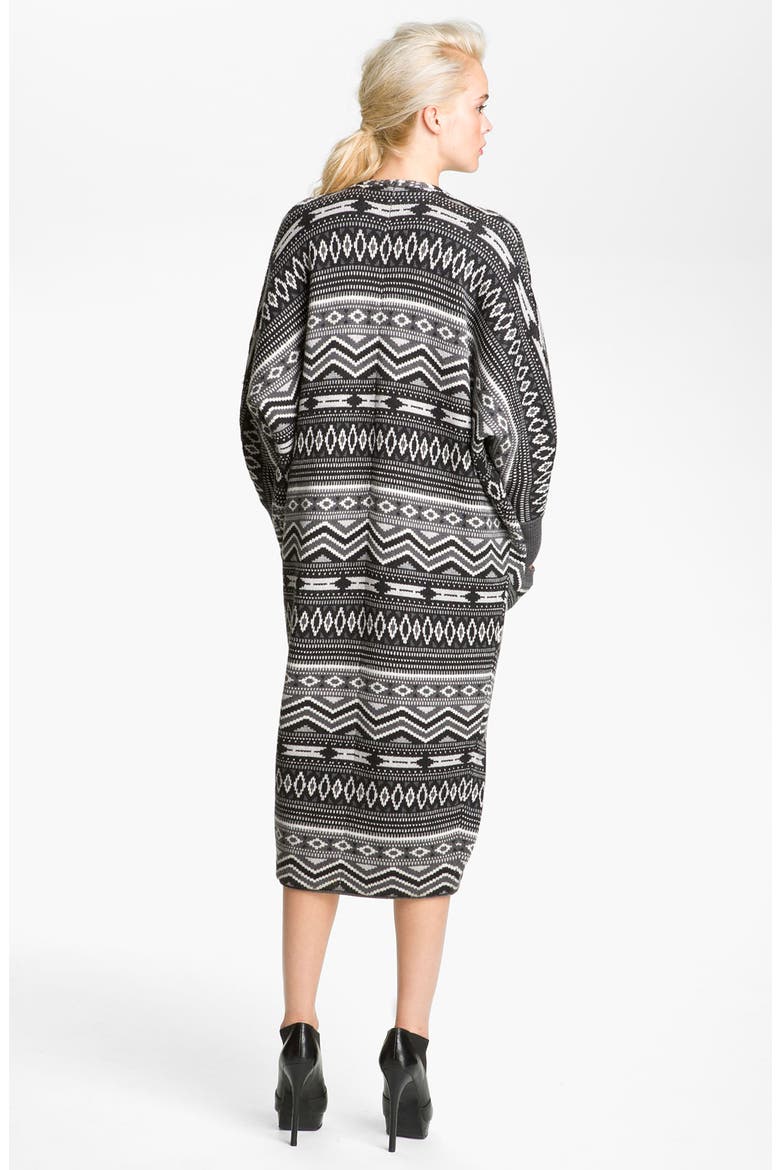 'Aztec' Bandage Skirt, Alternate, color, CHARCOAL HEATHER GREY MULTI