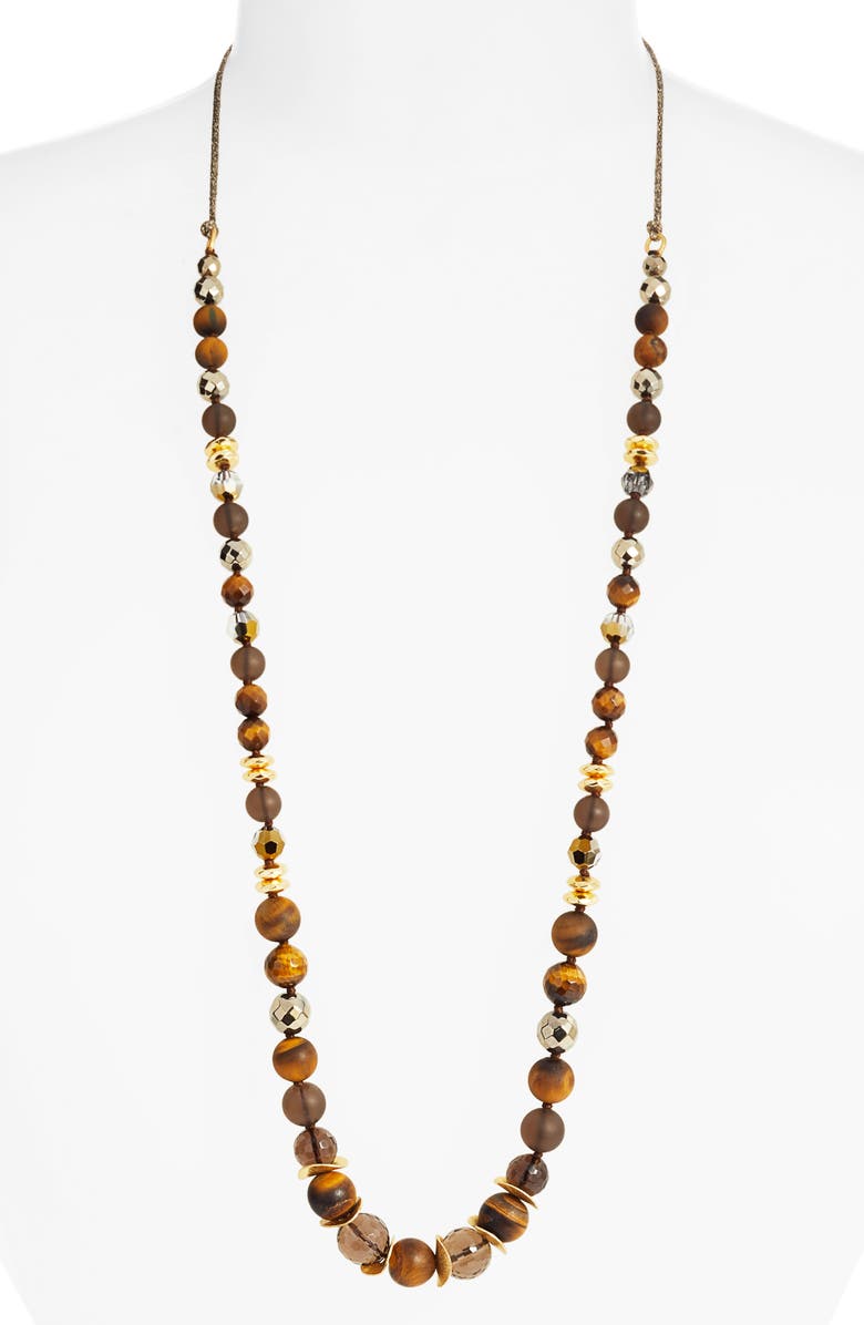 Chan Luu Chan Lui Tiger's-Eye Bead Necklace, Alternate, color, 