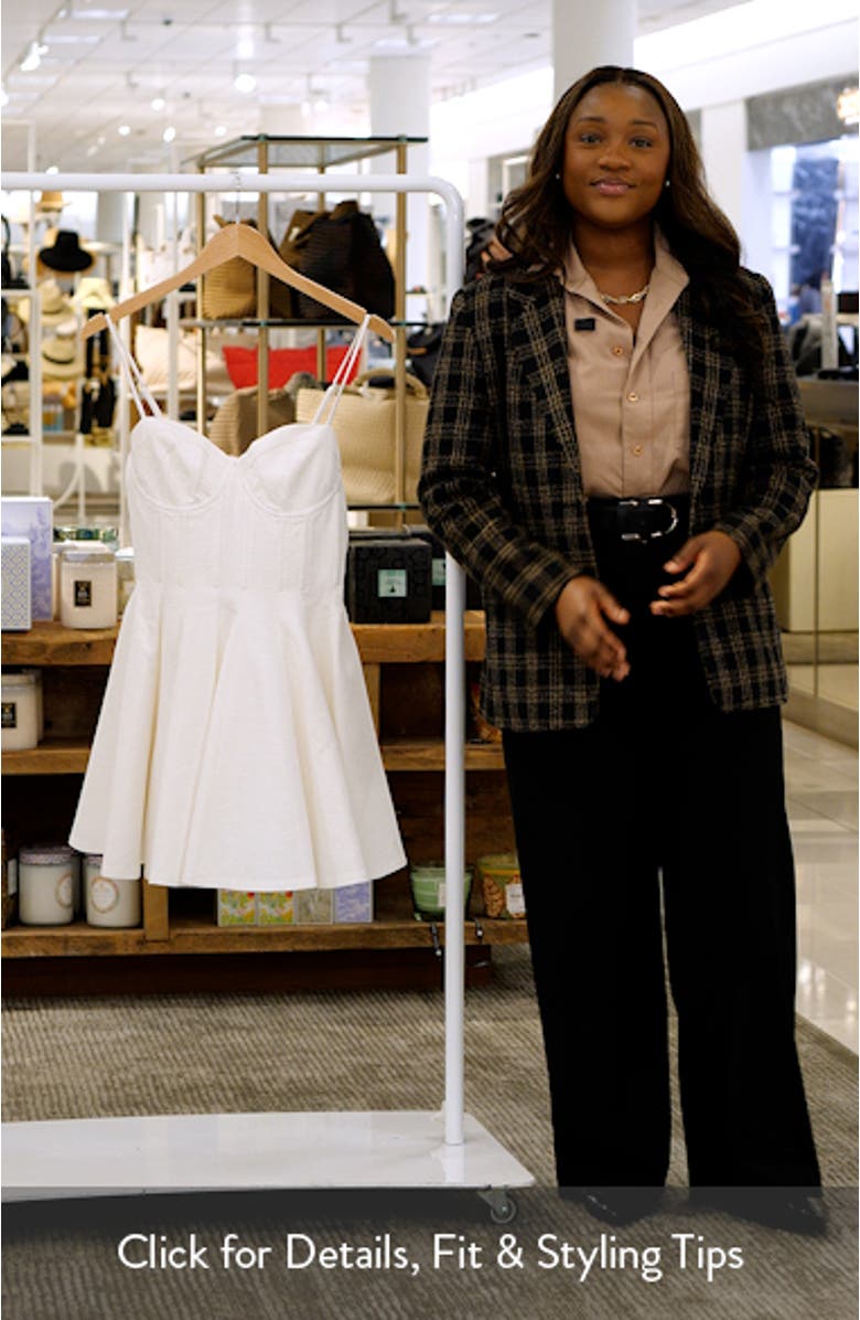 Fenna Corset Linen & Cotton Minidress, sales video thumbnail