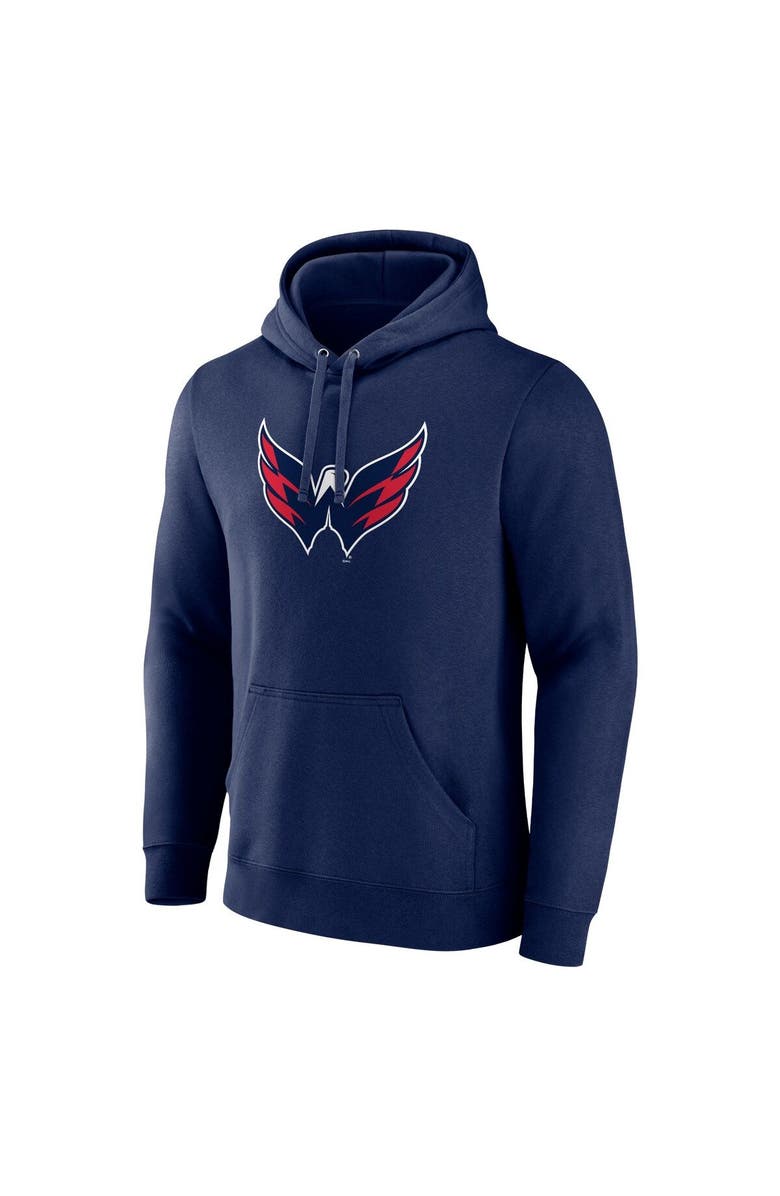 FANATICS Men's Fanatics Branded Navy Washington Capitals Primary Logo Pullover Hoodie, Alternate, color, Navy