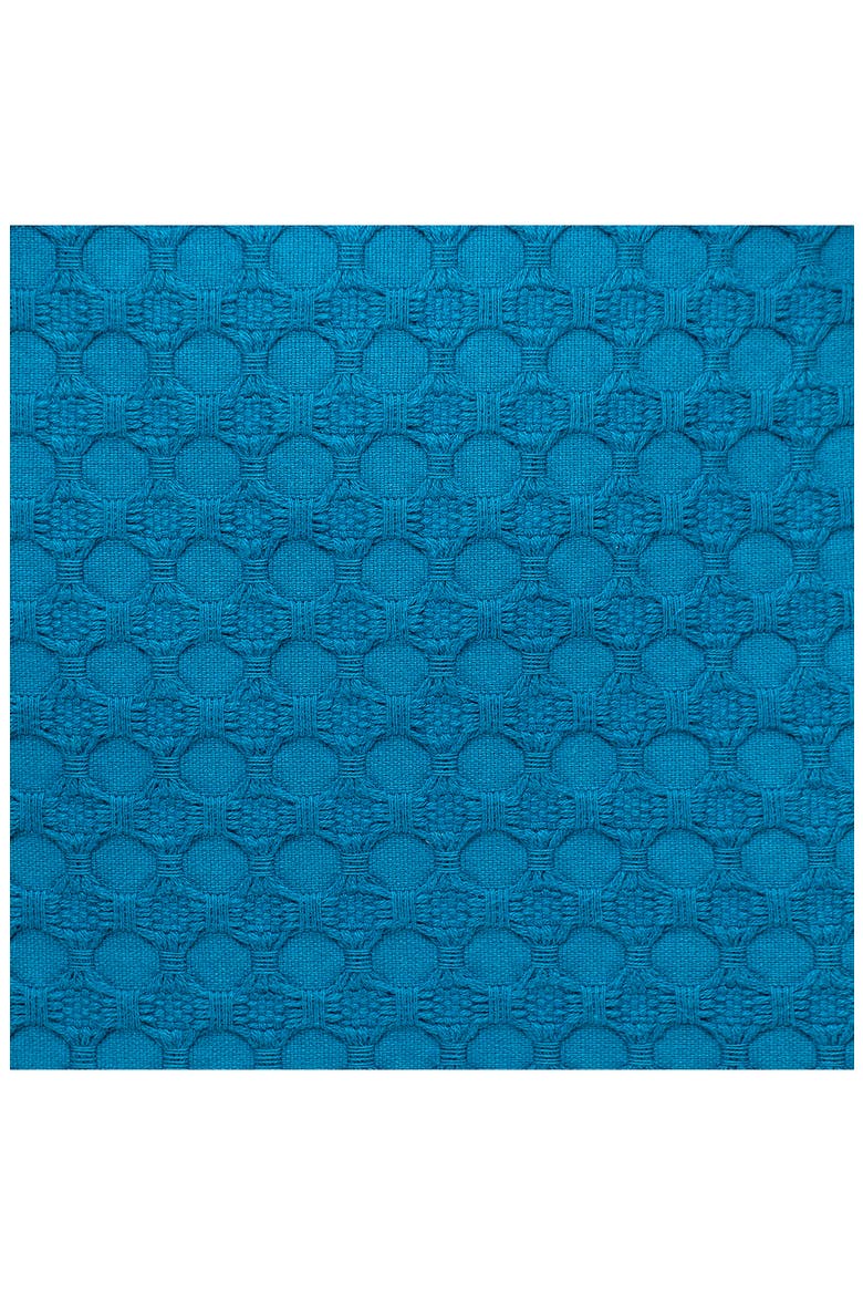 Crochet Overlay Throw Pillow, Alternate, color, BLUE