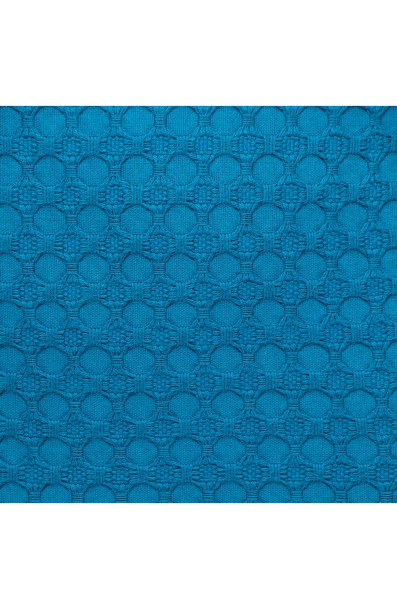 PARKLAND COLLECTION Crochet Overlay Throw Pillow, Alternate, color, Blue