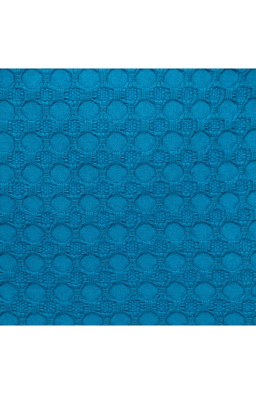 Parkland Collection Crochet Overlay Throw Pillow In Blue