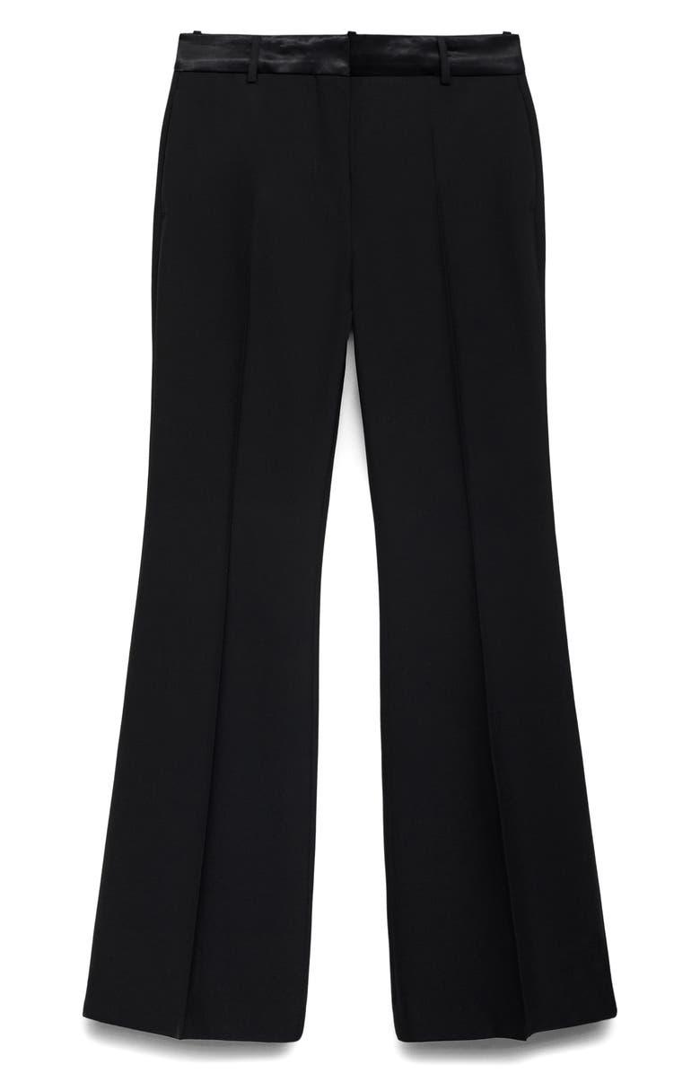 MANGO Suit Pants with Satin Waistband, Alternate, color, 