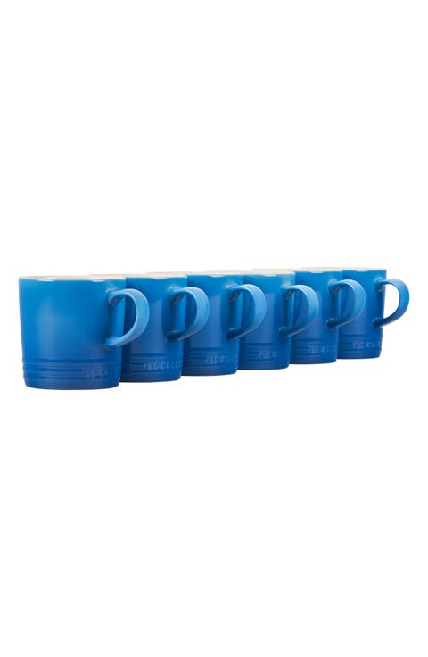 Set of 6 12-Ounce Stoneware Mugs