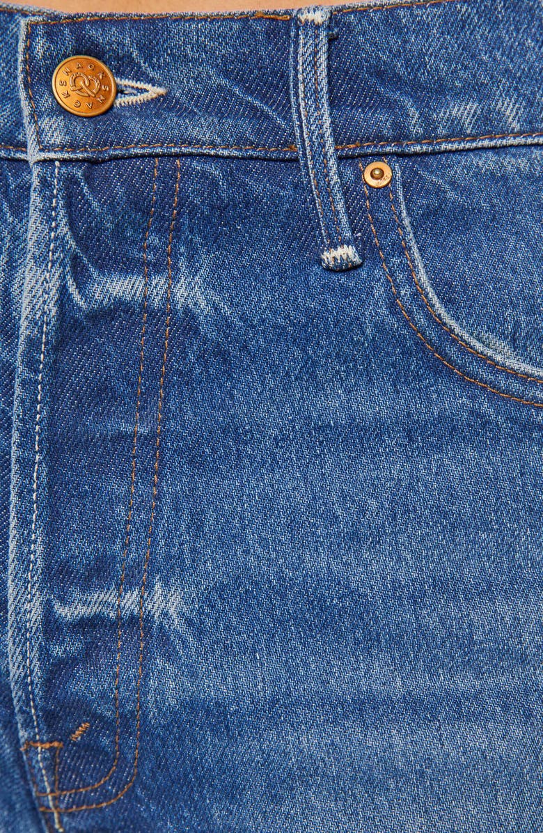 MOTHER The Smoothie Skimp Cuffed Wide Leg Jeans, Alternate, color, Hot Stuff