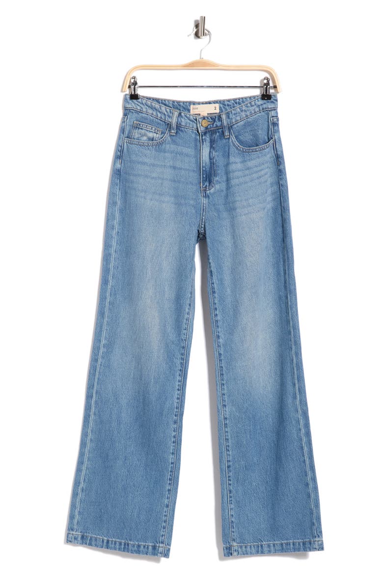 High Rise Wide Leg Jeans, Alternate, color, MED WASH