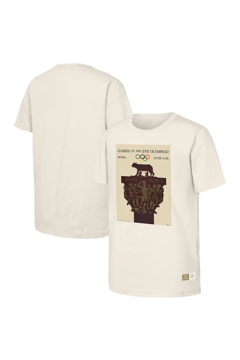 Men's  Natural 1960 Rome Games Olympic Heritage T-Shirt, Main, color, Natural