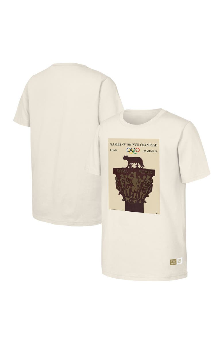 Outerstuff Men's Natural 1960 Rome Games Olympic Heritage T-Shirt, Main, color, Natural