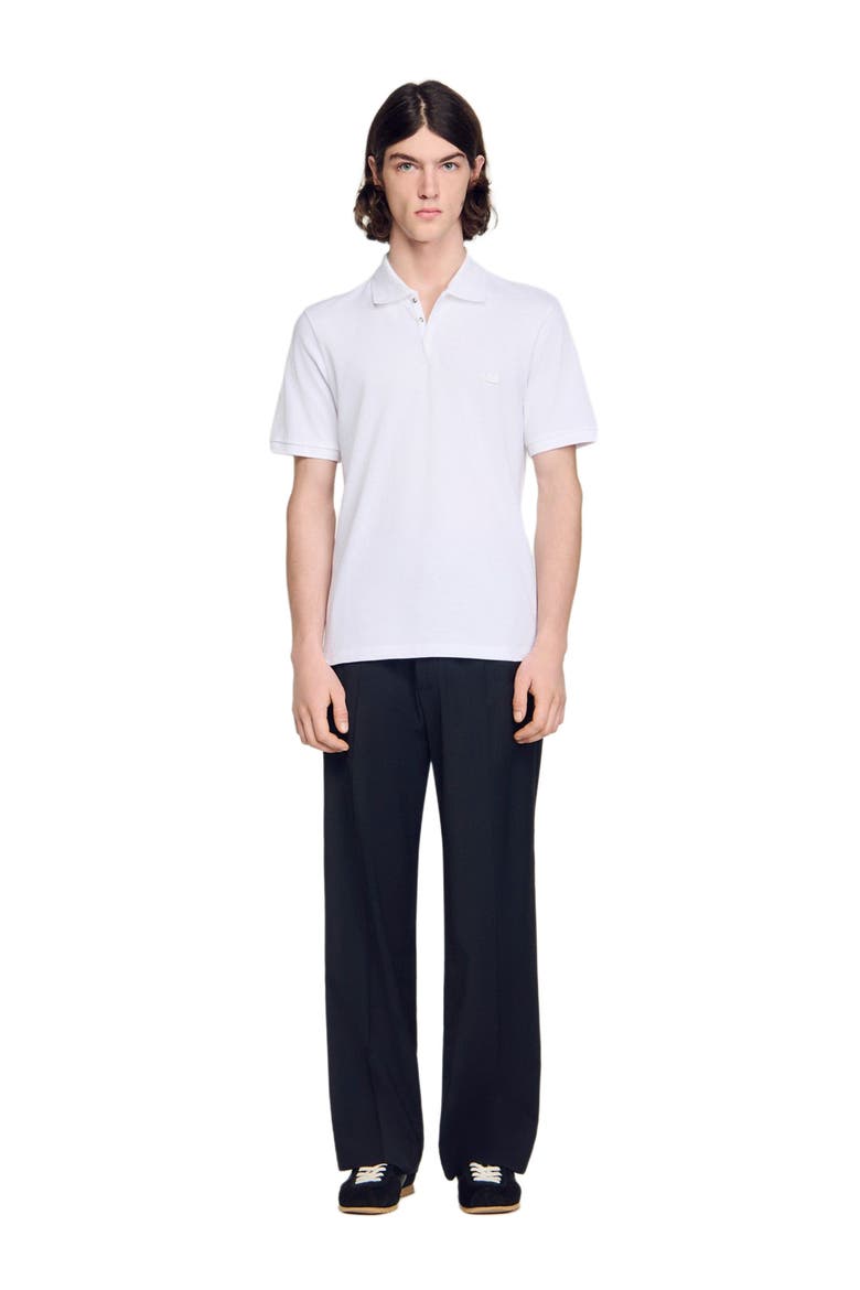 Logo polo shirt, Alternate, color, White