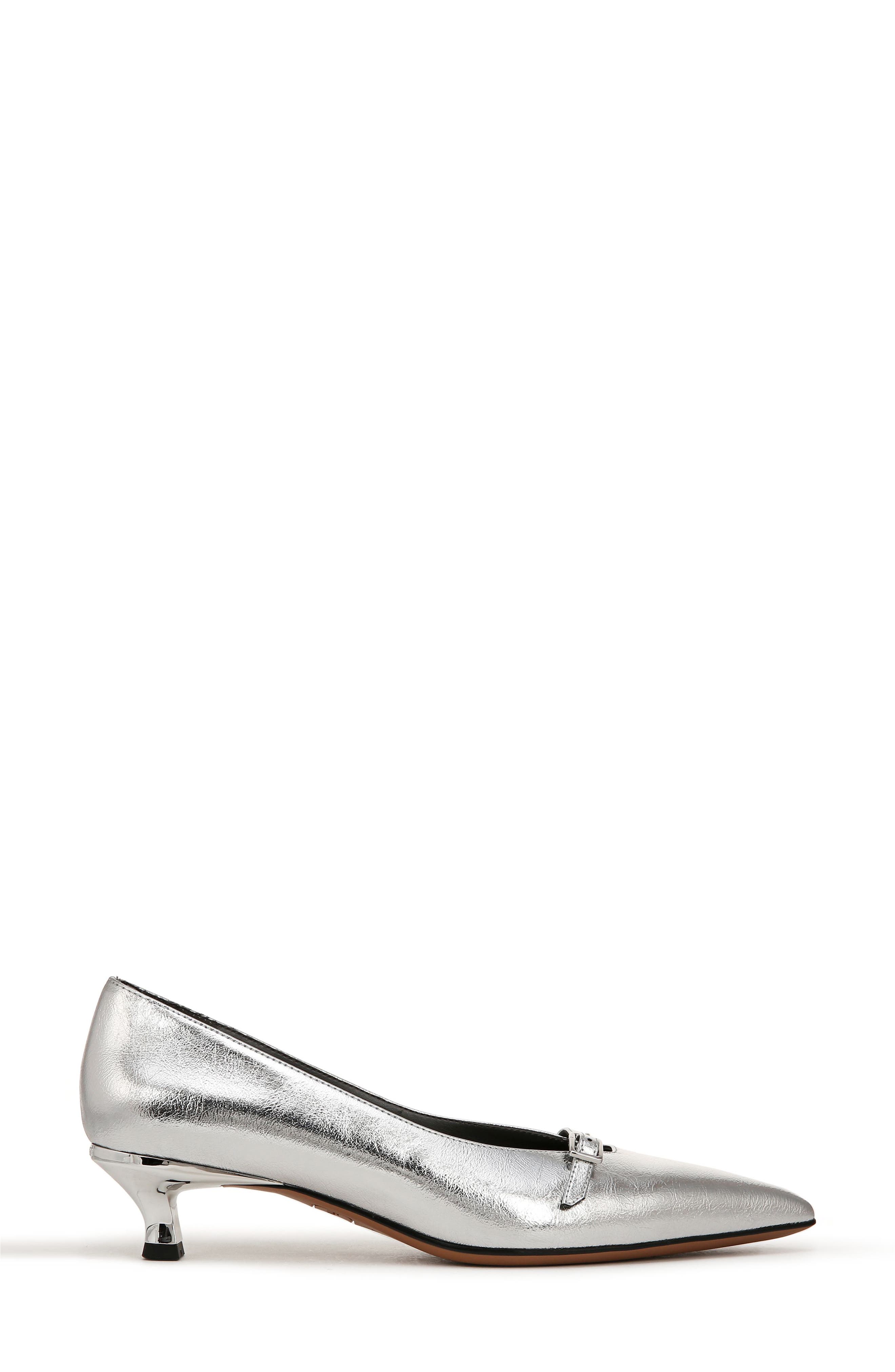 Franco Sarto Malia Kitten Heel, Alternate, color, Silver