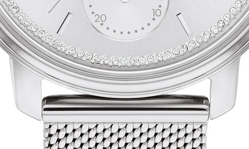 Calvin Klein Shimmer Mesh Strap Watch, 36mm In Silver