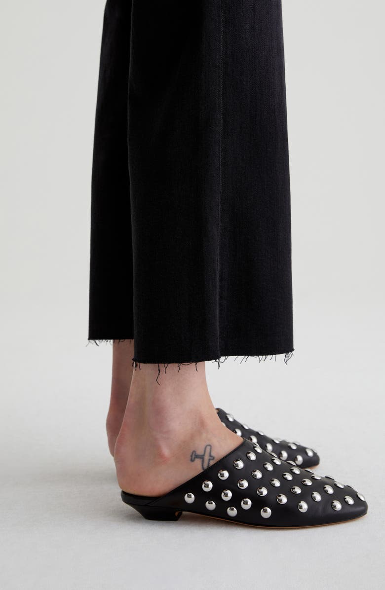 AG Saige Raw Hem Crop Wide Leg Jeans, Alternate, color, Glasgow