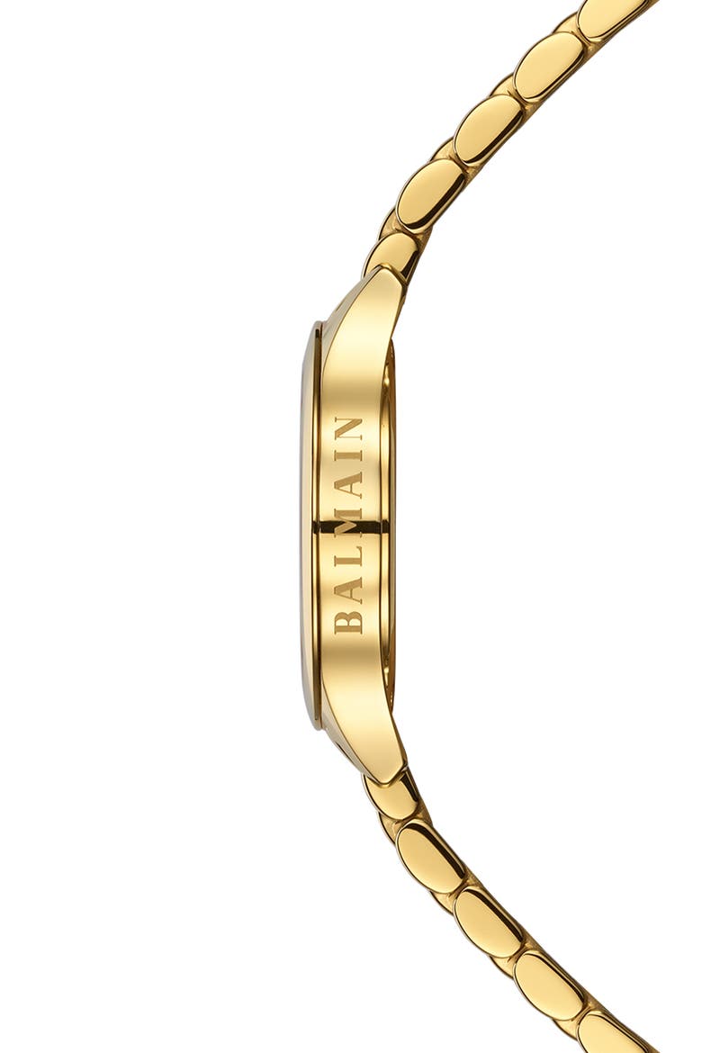de Balmain Bracelet Watch, 25mm, Alternate, color, YELLOW GOLD PVD COATING