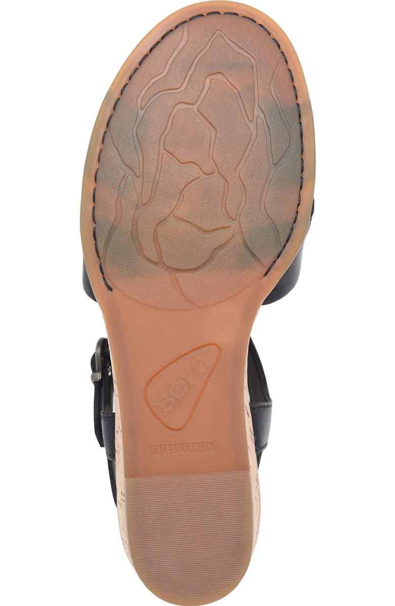 Børn Paige Wedge Sandal, Alternate, color, Black Leather