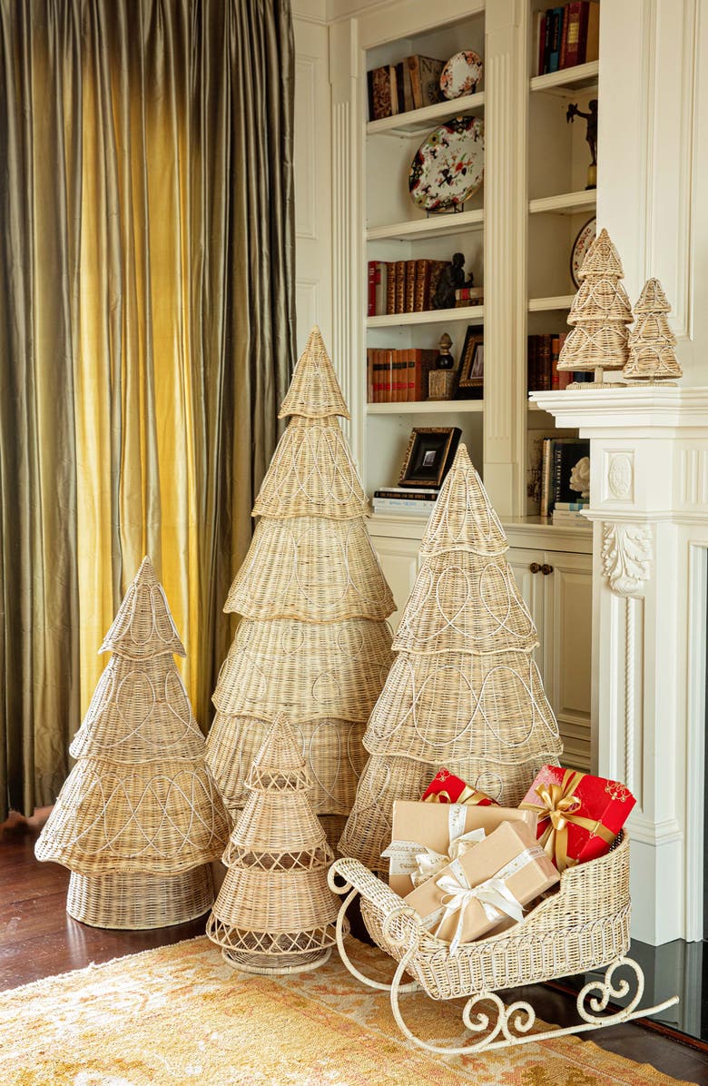 Juliska Provence Rattan Sleigh, Alternate, color, Whitewash