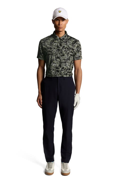 Golf Digital Floral Polo Shirt