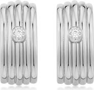 Luv AJ The Ridged Positano Stud Earrings