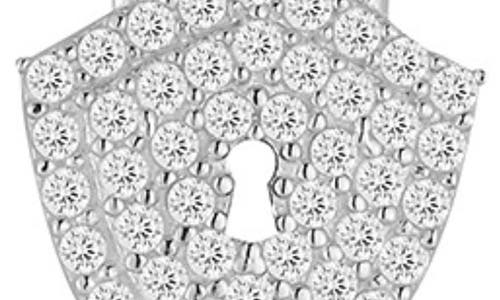 Sphera Milano Cubic Zirconia Shield Pendant Necklace In Silver