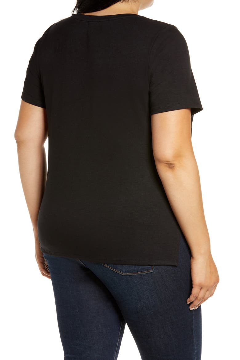 Crewneck T-Shirt, Alternate, color, RICH BLACK