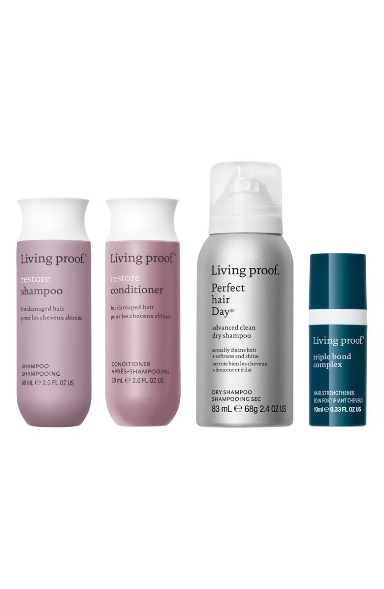 Living proof<sup>®</sup> Strong Hair Essentials Set $74 Value, Main, color, Blue