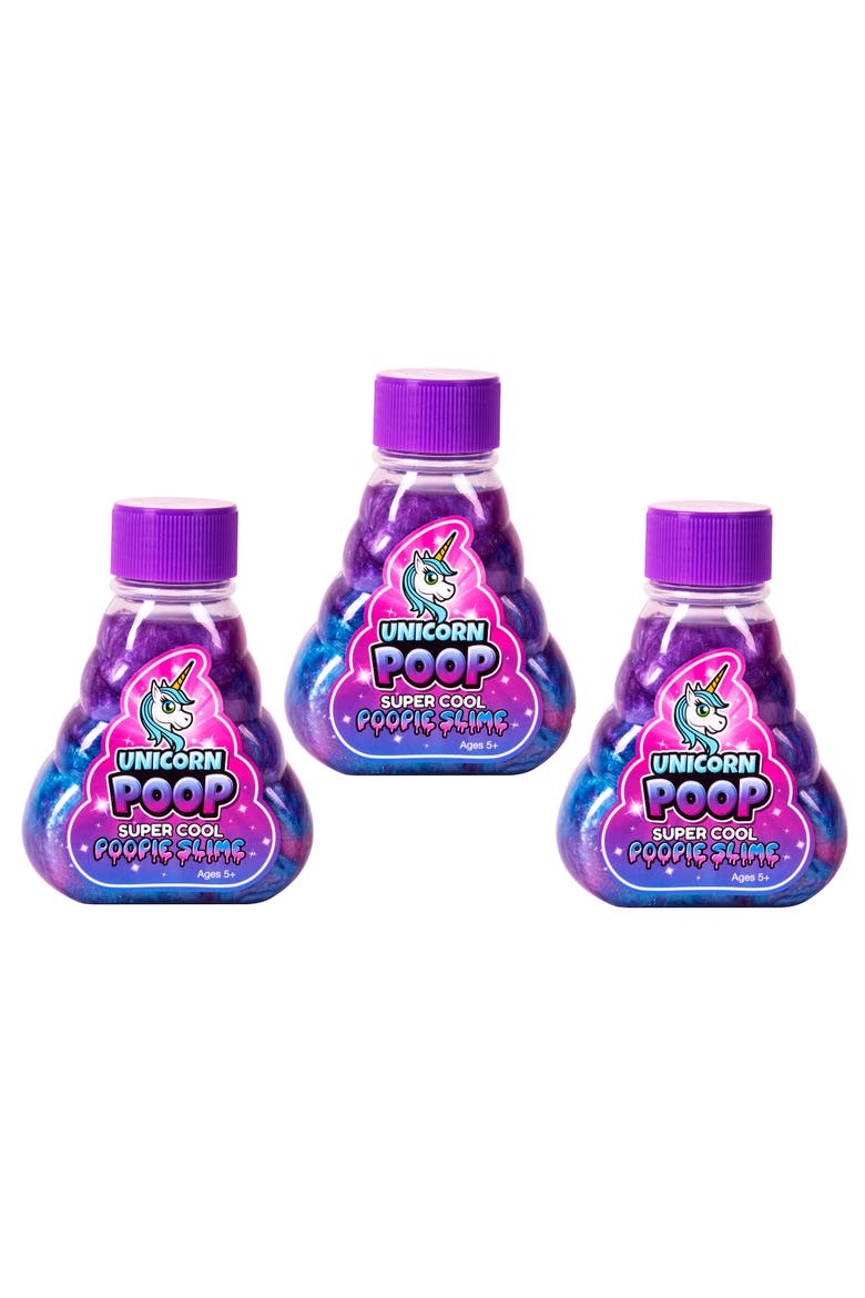 Unicorn Poop Slime, Pack Of 3 5Oz Bottles, Alternate, color, Multicolored