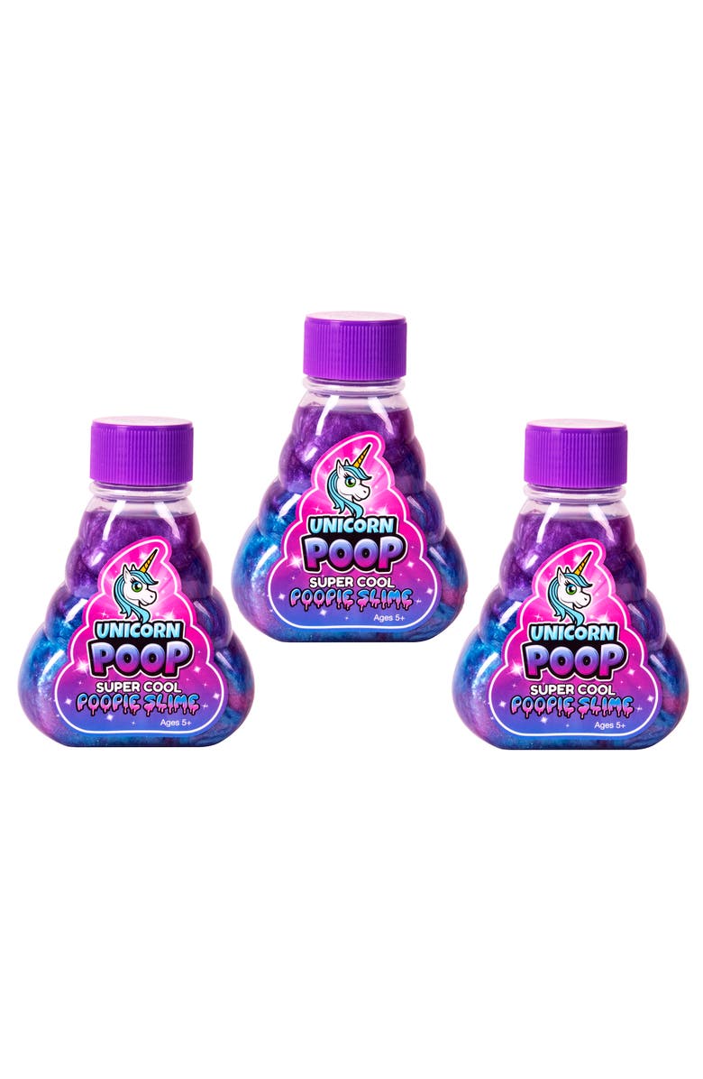 Super Cool Compounds Unicorn Poop Slime, Pack Of 3 5Oz Bottles, Alternate, color, Multicolored
