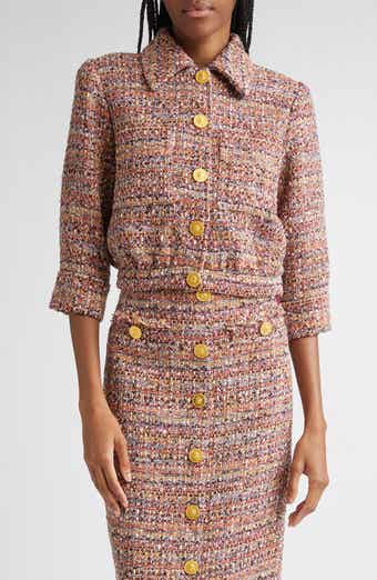L'AGENCE Jia Crop Tweed Jacket