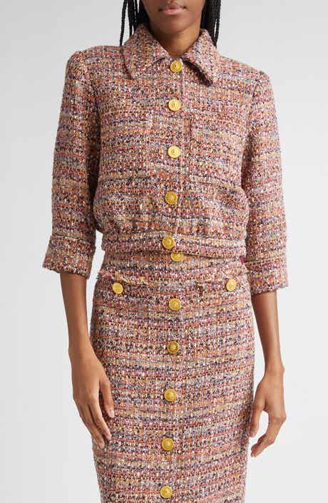 L'AGENCE Jia Crop Tweed Jacket
