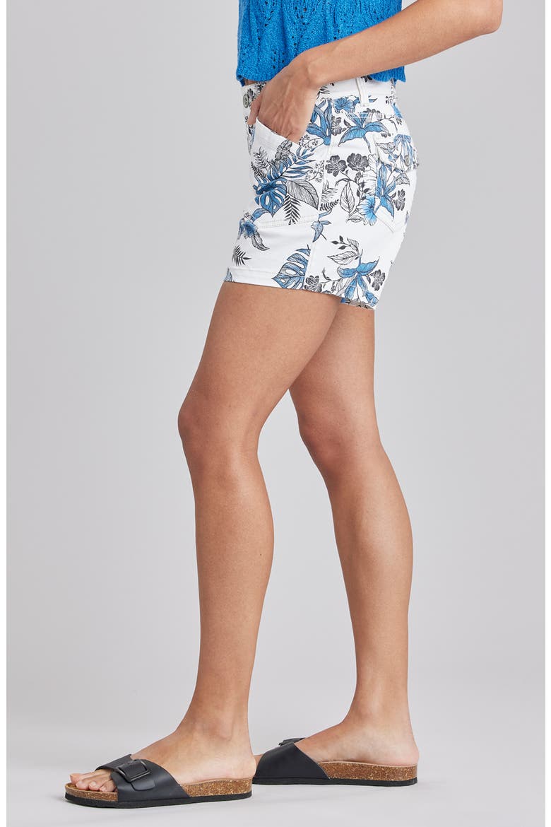 Alix Baja Floral Print Shorts, Alternate, color, MUSLIN