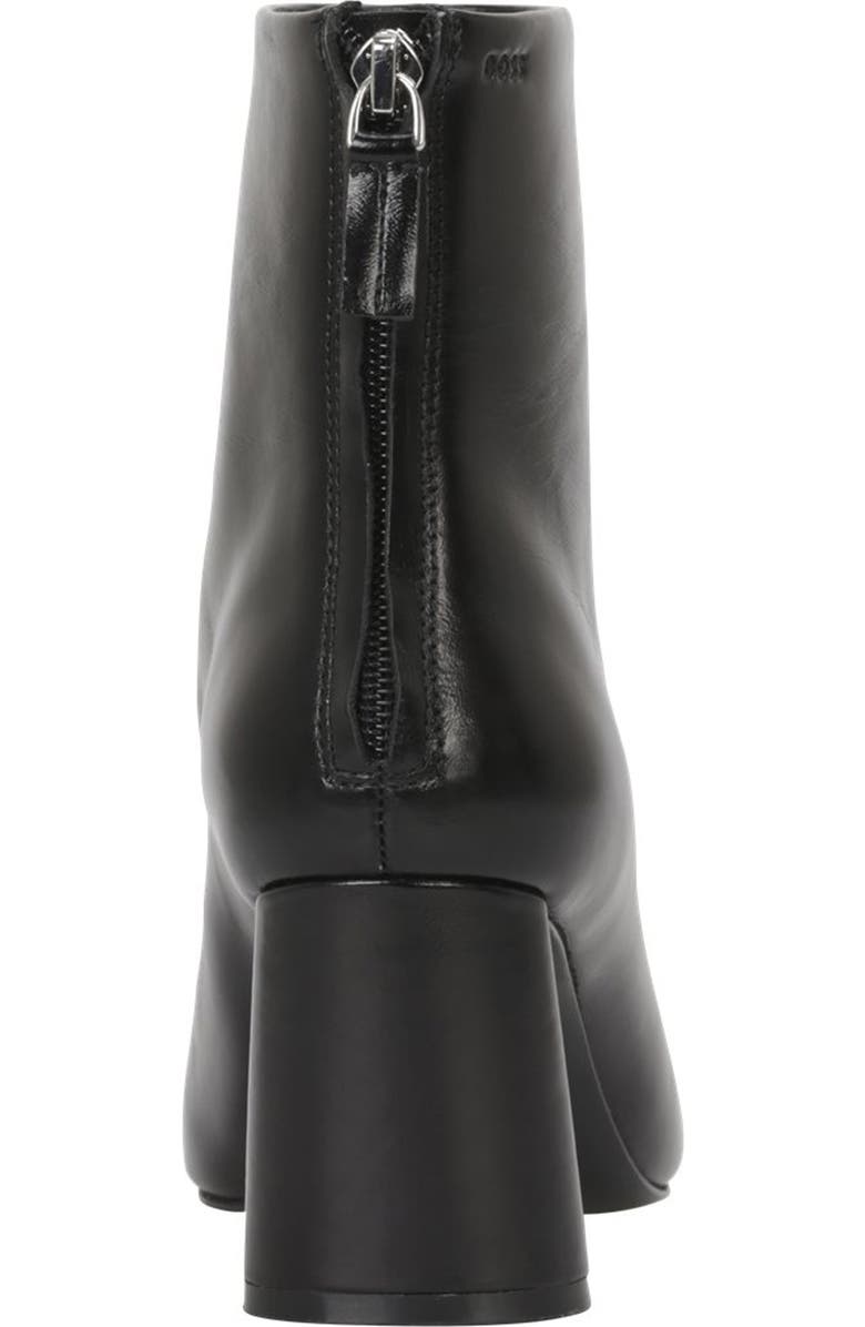 BOSS Gracey Chunky Heel Bootie, Alternate, color, Black