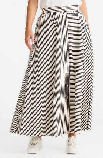 Lucy Mixed Stripe Maxi Skirt