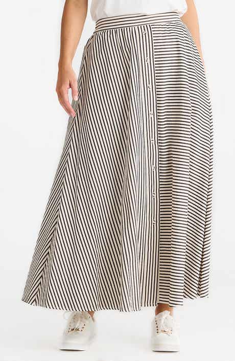 Lucy Mixed Stripe Maxi Skirt