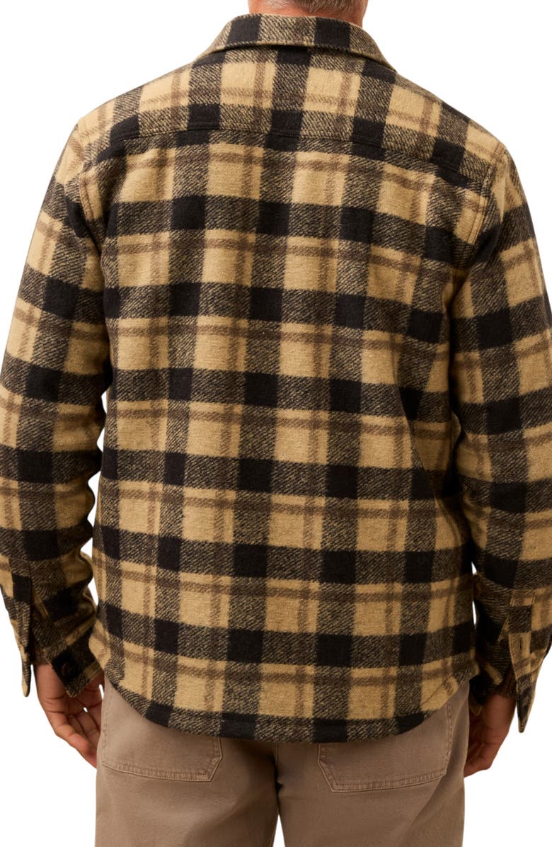 Faherty Range Fleece Lined Shirt Jacket, Alternate, color, Shadow Earth Plaid