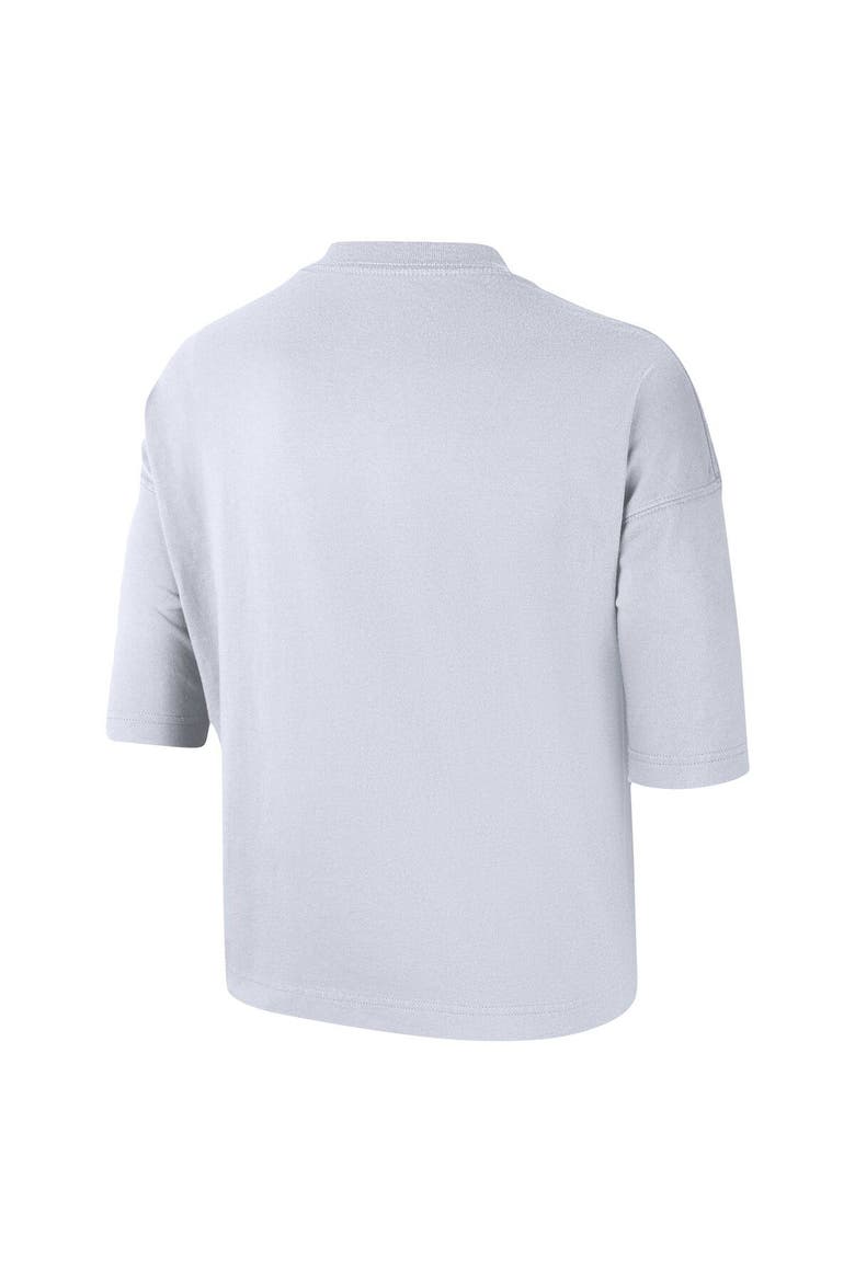 Women's Nike White Brooklyn Nets Essential Boxy T-Shirt, Alternate, color, White