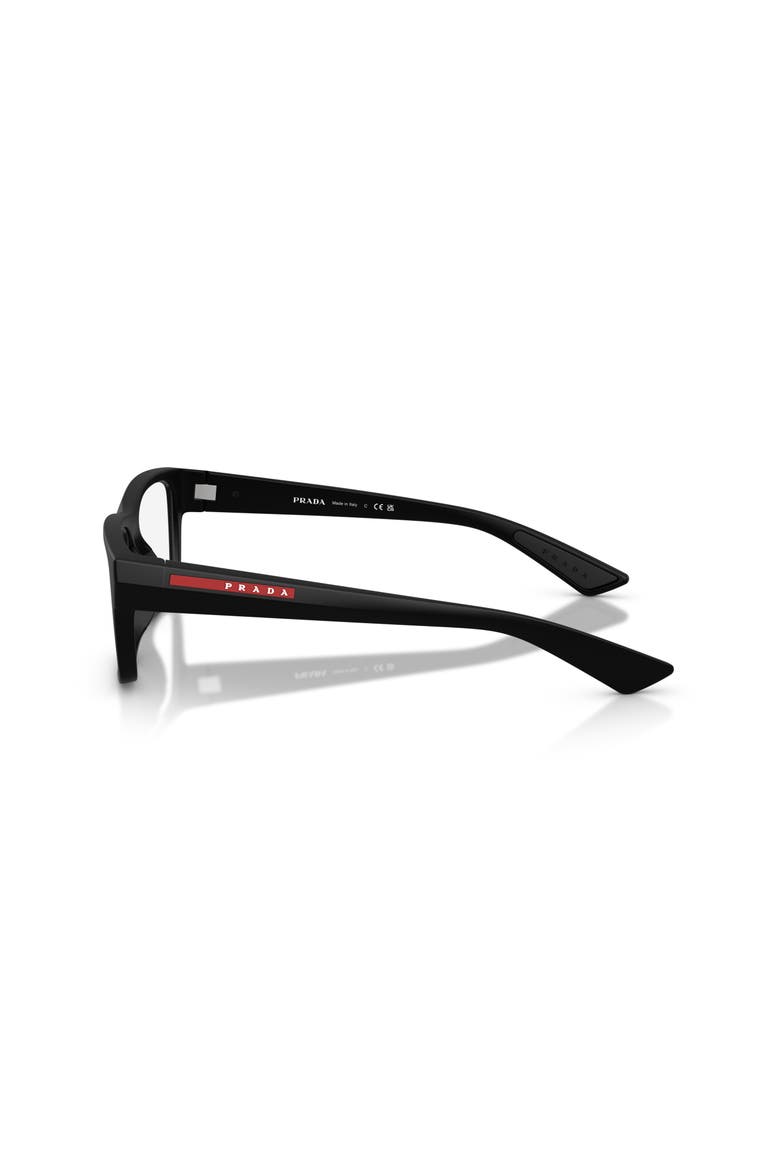 54mm Rectangle optical glasses, Alternate, color, Black