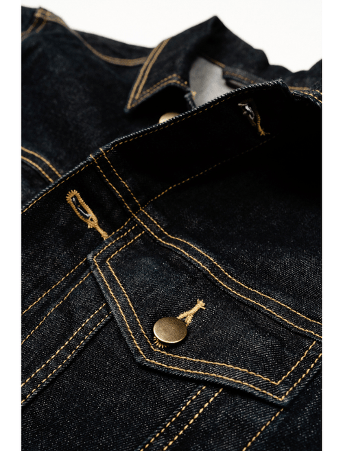 Dapper Boi Indigo Denim Jacket In Indigo